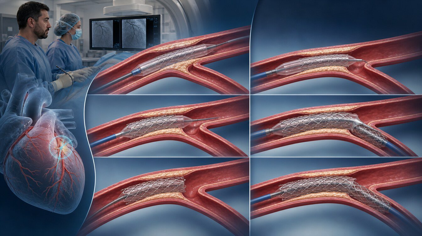 Çatallanmada kademeli tek stent yaklaşımı ile seçilmiş karmaşık anatomide planlı iki stent ayrımı
