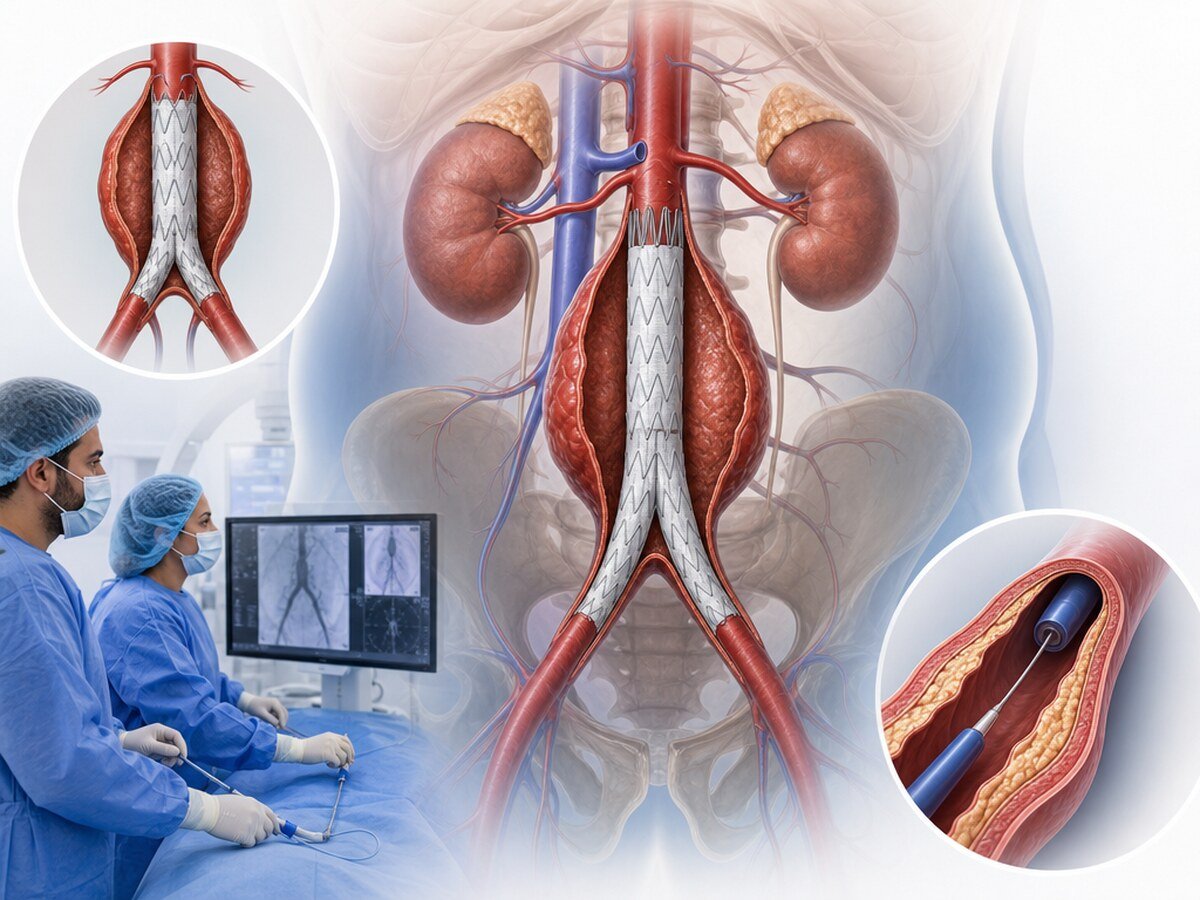 İnfrarenal karın aort anevrizmasına kasık damarından yerleştirilen stent-greft (EVAR)