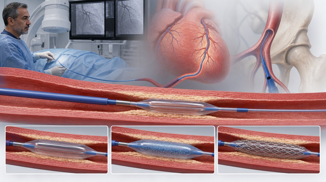 İlaçlı balon, ilaç salınımlı stent ve düz balonun koroner damardaki farkı