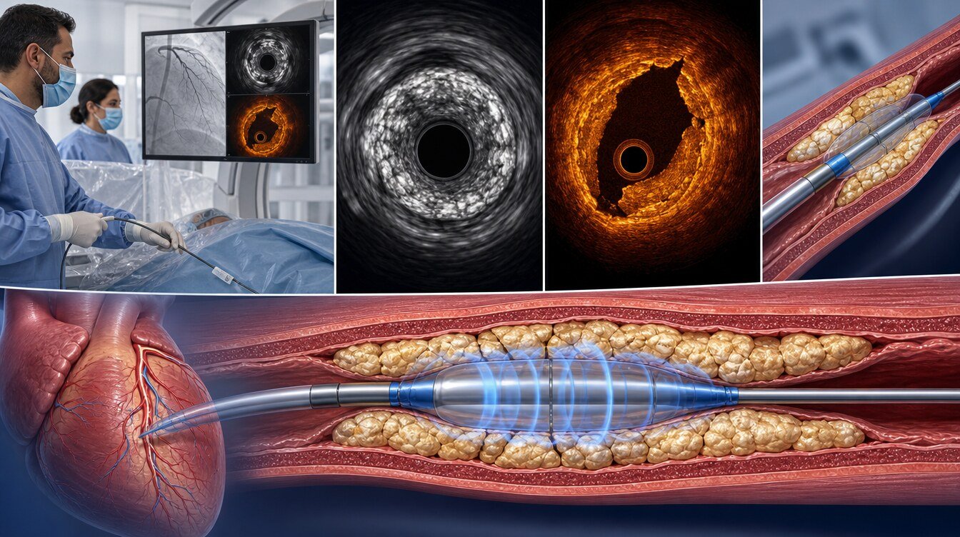 Kalsifik koroner lezyonun anjiyografi, IVUS ve OCT ile karşılaştırılması