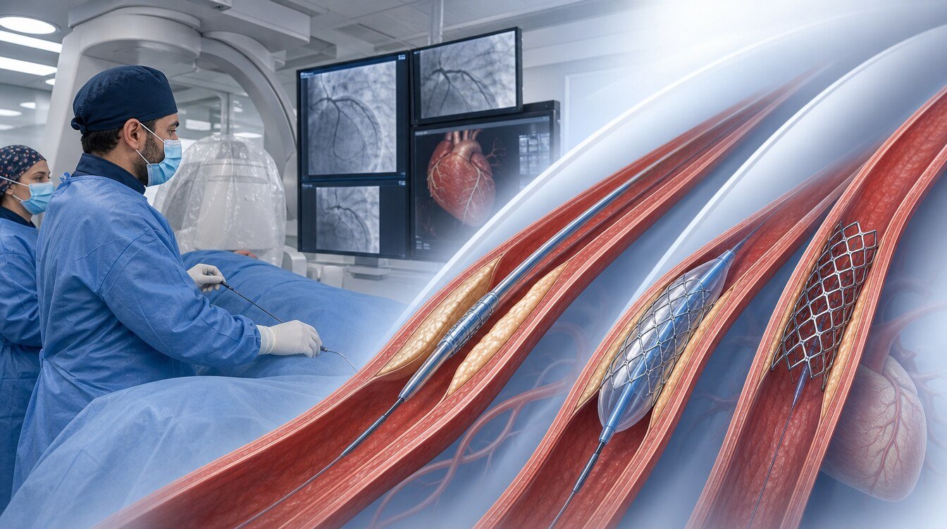 Koroner stent işleminin gerçekleştirildiği kateter laboratuvarı