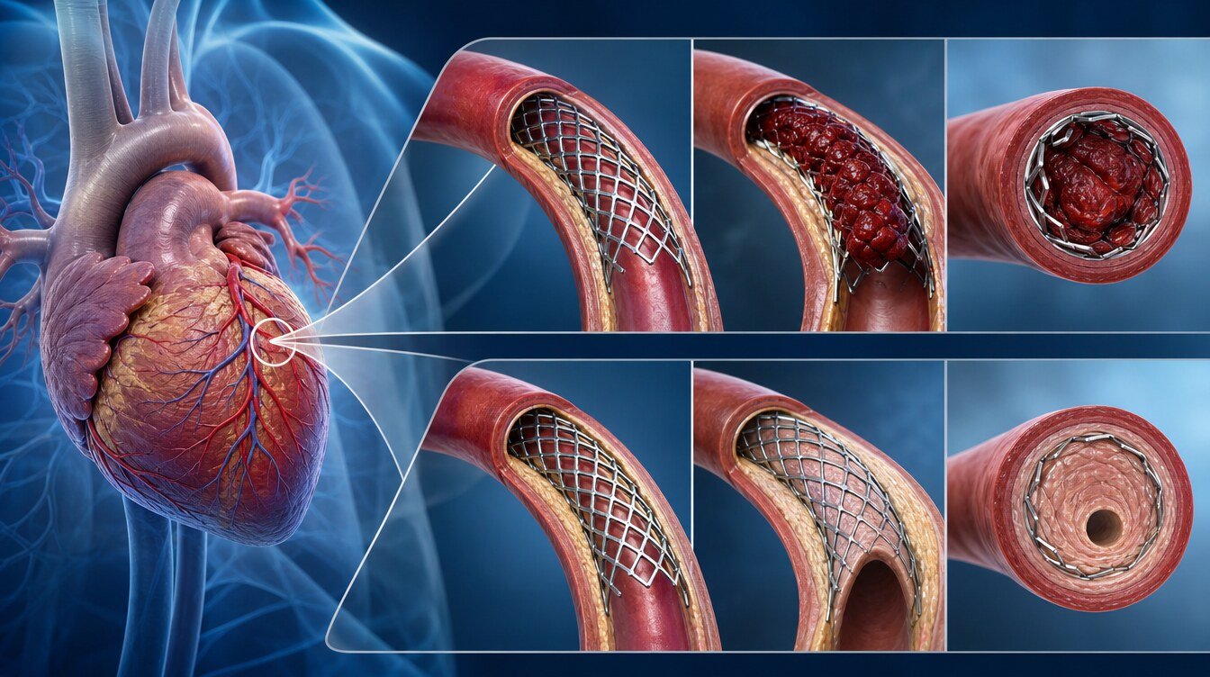 Stent trombozu ile stent içinde yeniden daralma arasındaki fark