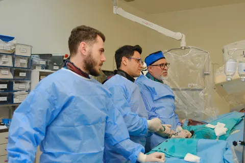 CTO işleminde kateter laboratuvarı ekibi