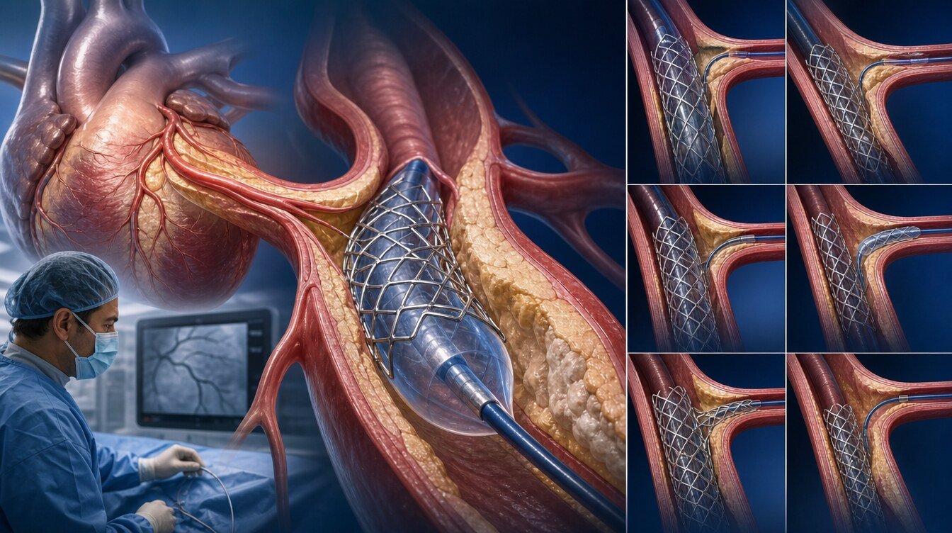 Provizyonel kolda ikinci stent sıklığının denemeler arasında geniş aralık göstermesi