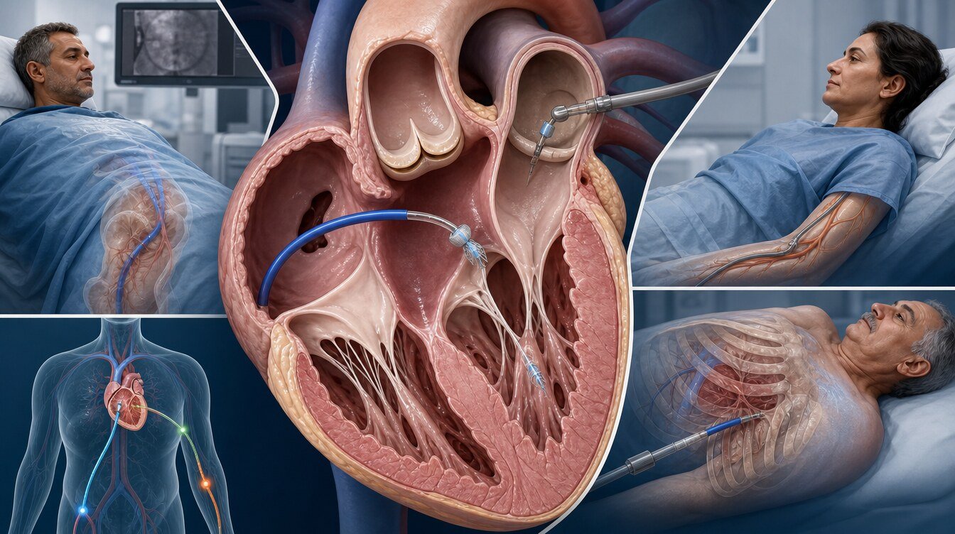 Mitral ve aort PVL kapamada transseptal, retrograd ve transapikal erişim seçenekleri