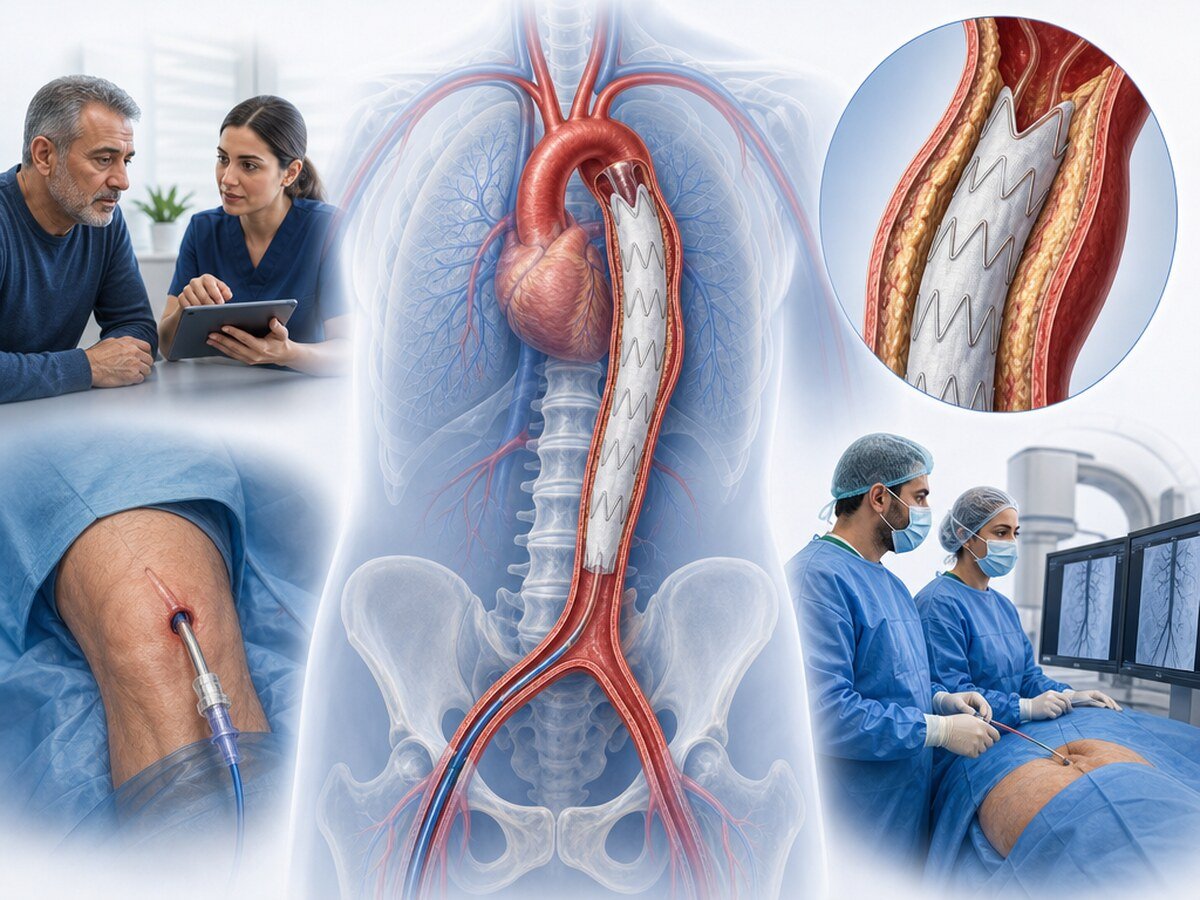İnen göğüs aortuna kasık damarından yerleştirilen stent-greft (TEVAR)